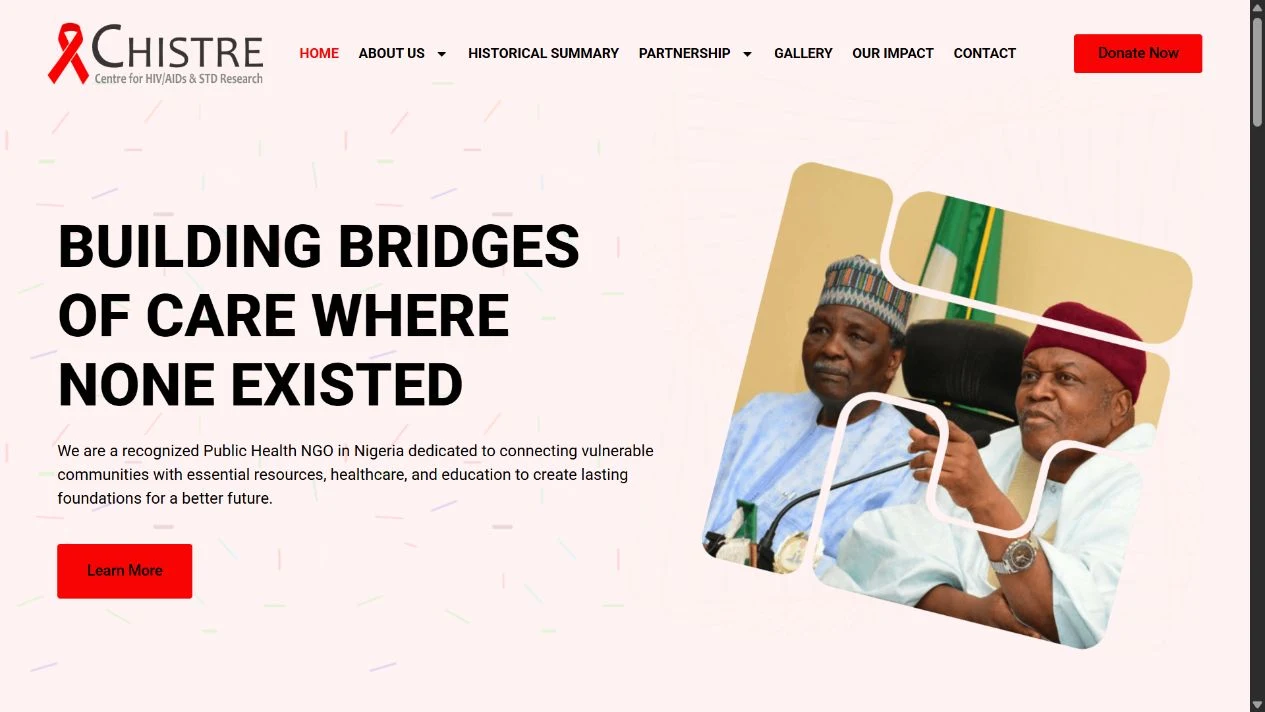Screenshot of the CHISTRE website, captured 29 October 2026.